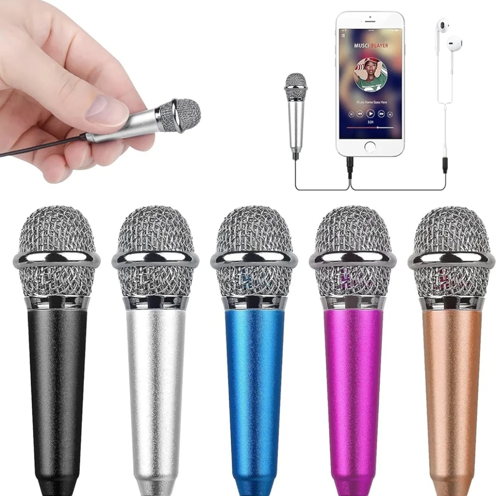 Mini Microphone for Smartphones - Silver
